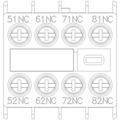 Siemens Electrical 3RH29111GA04 AUX. SWITCH 4NC FOR S00 SCREW  | Blackhawk Supply