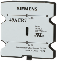 Siemens Electrical 49ACR7 Aux Switch DP | 2NO | 30-60amp  | Blackhawk Supply