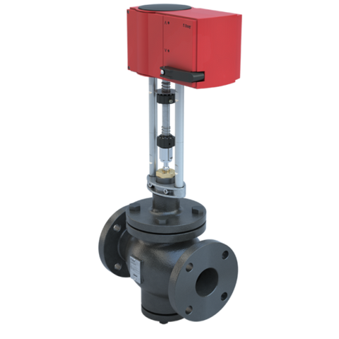 Bray DG3-2-100SS/GA24-562-HT 3" | Flanged Globe valve | 2way | Cast Iron body | Stainless steel trim for Steam application | CV 100 | SS | Normally Open | Pic and Globe Valve Linear Actuator 24VAC/DC Non-Spring Return  | Blackhawk Supply