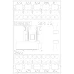 Siemens Electrical 3RT20172BF42 CONTACTOR S00 12A 110VDC 1NC SPRG  | Blackhawk Supply