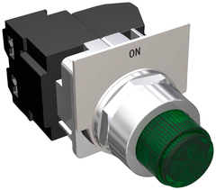 Siemens Electrical 49SPLPBGF PUSHBUTTON"FT"P-T-T GRN ON"120V  | Blackhawk Supply