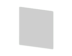 Saginaw SCE-6P4AL NEMA N/A | Subpanel, Flat Aluminum, 5H x 3W x 0D  | Blackhawk Supply