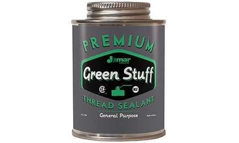 Jomar 400-103 - Case Qty. 24 Green Stuff | 8 oz can Slow-Drying Soft-Set General Purpose Thread Sealant Pack of 24 | Blackhawk Supply