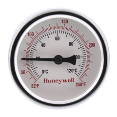 Resideo GS250 2 1/2 IN. THERMOMETER WITH WELL. 32-250F TEMP. RANGE. STEEL CASE, BRASSWELL.  | Blackhawk Supply