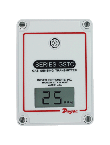 Dwyer GSTC-C-LCD-FC Carbon monoxide transmitter with BACnet & Modbus® communication | LCD display | includes factory calibration certificate  | Blackhawk Supply