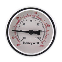 GT162 | 2 1/2 IN. THERMOMETER WITH WELL. 32-250F TEMP RANGE. STEEL CASE, BRASS WELL. | Resideo