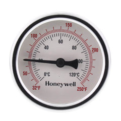 Resideo GT162 2 1/2 IN. THERMOMETER WITH WELL. 32-250F TEMP RANGE. STEEL CASE, BRASS WELL.  | Blackhawk Supply