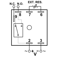 Macromatic THR-10962-16R9 Flasher (ON 1st) | 240V AC | 10A SPDT | 0.05 - 5 seconds | Encapsulated | Analog  | Blackhawk Supply