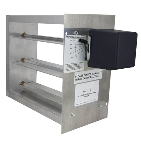 iO HVAC Controls HD-1616 Rectangular 16 x 16 Zone Damper  | Blackhawk Supply