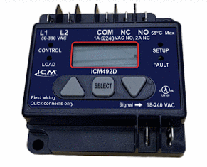 ICM Controls ICM492D Monitor Single Phase 80-300Vac Lcd  | Blackhawk Supply