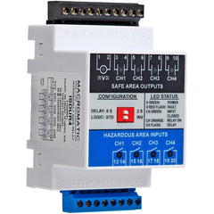 Macromatic ISDUR4 Intrinsically Safe Relay | DIN Mount | One Channel | 102-132V AC & 10-125V DC | 5A NO  | Blackhawk Supply