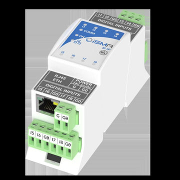 Contemporary Controls ISMA-B-8I-IP 8DI - with BACnet/IP or Modbus TCP (plus Gateway)  | Blackhawk Supply