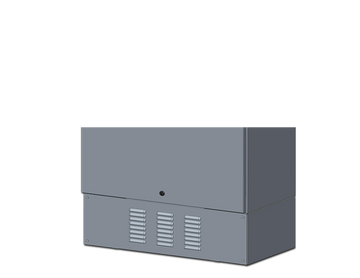 Saginaw SCE-SKL126068SS NEMA N/A | Skirt, S.S. Louvered, 12H x 60W x 1D  | Blackhawk Supply