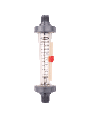 Dwyer LFME-12-F2 Polycarbonate flowmeter | range 1.2-12 GPM (5-50 LPM) water | 1" male NPT | 316 SS float.  | Blackhawk Supply