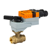 B2100PW-Q+LRX24-3-S | Potable water valve, 2-way, DN 25, Internal thread, Fluid temperature -4.0...212°F [-20...100°C]ConfigurableValve Actuator, Non fail-safe, AC/DC 24 V, On/Off, Floating point, 1x SPDTActuator fitted | Belimo