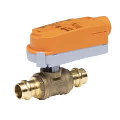 Belimo B2050QPW-N PF+CQKB24-LL Potable water valve, 2-way, DN 15, Press fit, Fluid temperature -4.0...212°F [-20...100°C]Valve Actuator, Electrical fail-safe, AC/DC 24 V, On/OffActuator fitted  | Blackhawk Supply