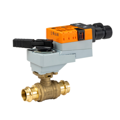 Belimo B2100PW-Q PF+LRB24-3-S Potable water valve, 2-way, DN 25, Press fit, Fluid temperature -4.0...212°F [-20...100°C]Valve Actuator, Non fail-safe, AC/DC 24 V, On/Off, Floating point, 1x SPDTActuator fitted  | Blackhawk Supply