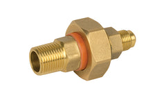 Jomar 704-103 LP DU | 3/4" | MIP x 1/2" | FL LP Dielectric Union | Brass MIP x Flare | 250 PSI  | Blackhawk Supply