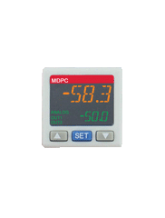 Dwyer MDPC-211 Pressure controller | range -14.5 psi to 145 psi | NPN output | 4 to 20 mA | outer connection 1/8" PT | inner connection M5.  | Blackhawk Supply