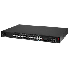 Antaira LMX-3228G-10G-SFP-AC 32-Port Industrial Gigabit Managed Ethernet Switch | with 4*10/100/1000 RJ45 Ports | 24*100/1000 SFP Slots | and 4*1G/10G SFP+ Slots with Single AC Power Supply  | Blackhawk Supply