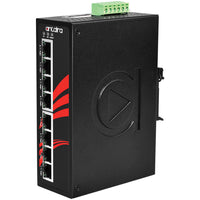 LNP-0800-24-T | 8-Port Industrial PoE+ Unmanaged Ethernet Switch | w/8*10/100Tx (30W/Port) | 12VDC-36VDC; EOT: -40~75C | Antaira