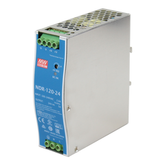 Antaira NDR-120-24 120 Watt Series / 24 VDC / 5.0 Amps Industrial Single Output DIN Rail Power Supply  | Blackhawk Supply