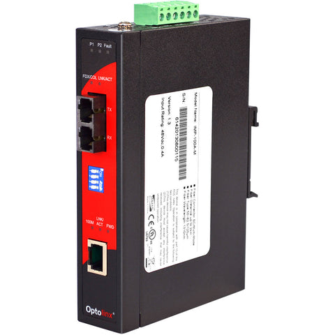 Antaira IMP-100A-S3 10/100TX To 100FX Industrial PoE Media Converter | SM 30KM SC  | Blackhawk Supply