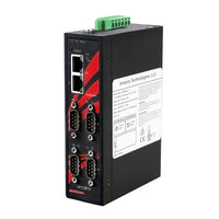 STM-604C-T | Industrial Modbus TCP (two Ethernet port) to four Serial (232 | 422 | 485) RTU/ASCII Gateway with extended operating temperature | Antaira