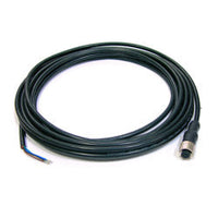 CB-M12A5PF-5M | M12 A Code 5P Female to Open Cable | 5 Meter | Wire:UL 24AWG*5C Black | IP68 Protection | Antaira