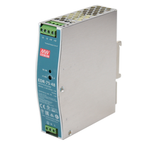 EDR-75-48 | 75 Watt Industrial Single Output DIN-Rail Power Supply - 48 VDC / 1.6 Amps | Antaira