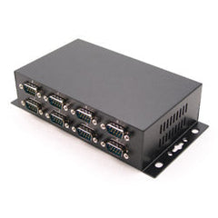 Antaira UTS-408AK Industrial 8-Port RS-232 to USB 2.0 High Speed Converter with Locking Feature  | Blackhawk Supply