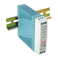 MDR-20-12 | 20 Watt Series / 12 VDC / 1.67 Amps Industrial Slim Single Output DIN Rail Power Supply | Antaira