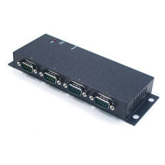 Antaira UTS-404A Industrial 4-Port RS-232 to USB 2.0 High Speed Converter  | Blackhawk Supply