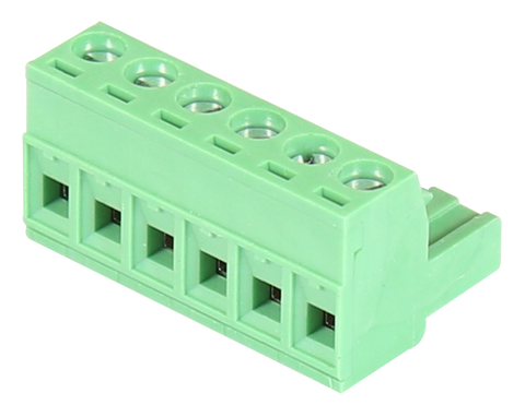 Antaira TB-6P-Male 6-Pin Green Terminal Block for Antaira Switches  | Blackhawk Supply