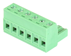 Antaira TB-6P-Male 6-Pin Green Terminal Block for Antaira Switches  | Blackhawk Supply