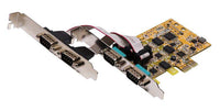 MSC-204C-SI | 4-Port RS232/422/485 PCI Express Card w/Surge and Isolation | Antaira