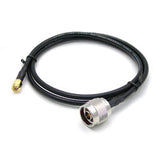 Antaira CB-RSMAM-NM-C200-1M RF Cable | Reverse SMA Male to N-type Male | C200 | 1 Meter  | Blackhawk Supply