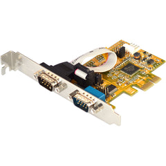 Antaira MSC-202A1 2-Port RS-232 PCI Express Card with Oxford Single Chip | Support Power Over Pin-9  | Blackhawk Supply
