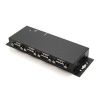 UTS-404AK | Industrial 4-Port RS-232 to USB 2.0 High Speed Converter with Locking Feature | Antaira