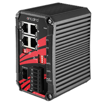 LNP-C501G-SFP-bt-24 | 5-Port Compact Industrial Gigabit IEEE 802.3bt PoE++ Unmanaged Ethernet Switch | 4*10/100/1000TX (90W/Port) | 1*100/1000 SFP Slot; 9~55VDC Power Input | Antaira