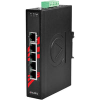 LNX-500A | 5-Port 10/100TX Slim Industrial Ethernet Switch | Antaira