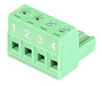 TB-4P-Male | 4-Pin Green Terminal Block for LNX/P-C500 | or IMC/P-C1000 series | Antaira