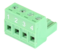 Antaira TB-4P-Male 4-Pin Green Terminal Block for LNX/P-C500 | or IMC/P-C1000 series  | Blackhawk Supply