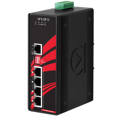 Antaira LNP-0500G-bt 5-Port Industrial Gigabit IEEE 802.3bt PoE++ Unmanaged Ethernet Switch | w/4*10/100/1000Tx (90W/Port) and 1*10/100/1000Tx  | Blackhawk Supply