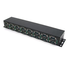 Antaira UTS-416AK Industrial 16-Port RS-232 to USB 2.0 High Speed Converter with Locking Feature  | Blackhawk Supply
