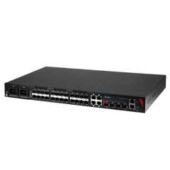 Antaira LMX-3228G-10G-SFP-AA 32-Port Industrial Gigabit Managed Ethernet Switch | with 4*10/100/1000 RJ45 Ports | 24*100/1000 SFP Slots | and 4*1G/10G SFP+ Slots with Dual AC Power Supply  | Blackhawk Supply