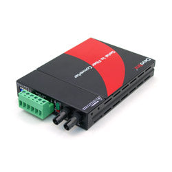 Antaira STF-300C-TM02 RS-232/422/485 To Fiber Converter | Multi-Mode 2KM | ST Connector  | Blackhawk Supply