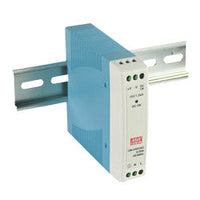 MDR-10-24 | 10 Watt Series / 24 VDC / 0.42 Amp Industrial Slim Single Output DIN Rail Power Supply | Antaira
