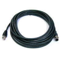 CB-M12D4PM-RJ45-5M | M12 D Code 4P Male to RJ45 Cable | 5 Meter | Wire: CAT5e STP 24AWG Black | IP68 Protection | Antaira