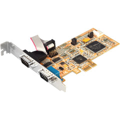 Antaira MSC-202A-V2 2-Port RS-232 PCI Express Card | Support Power Over Pin-9  | Blackhawk Supply